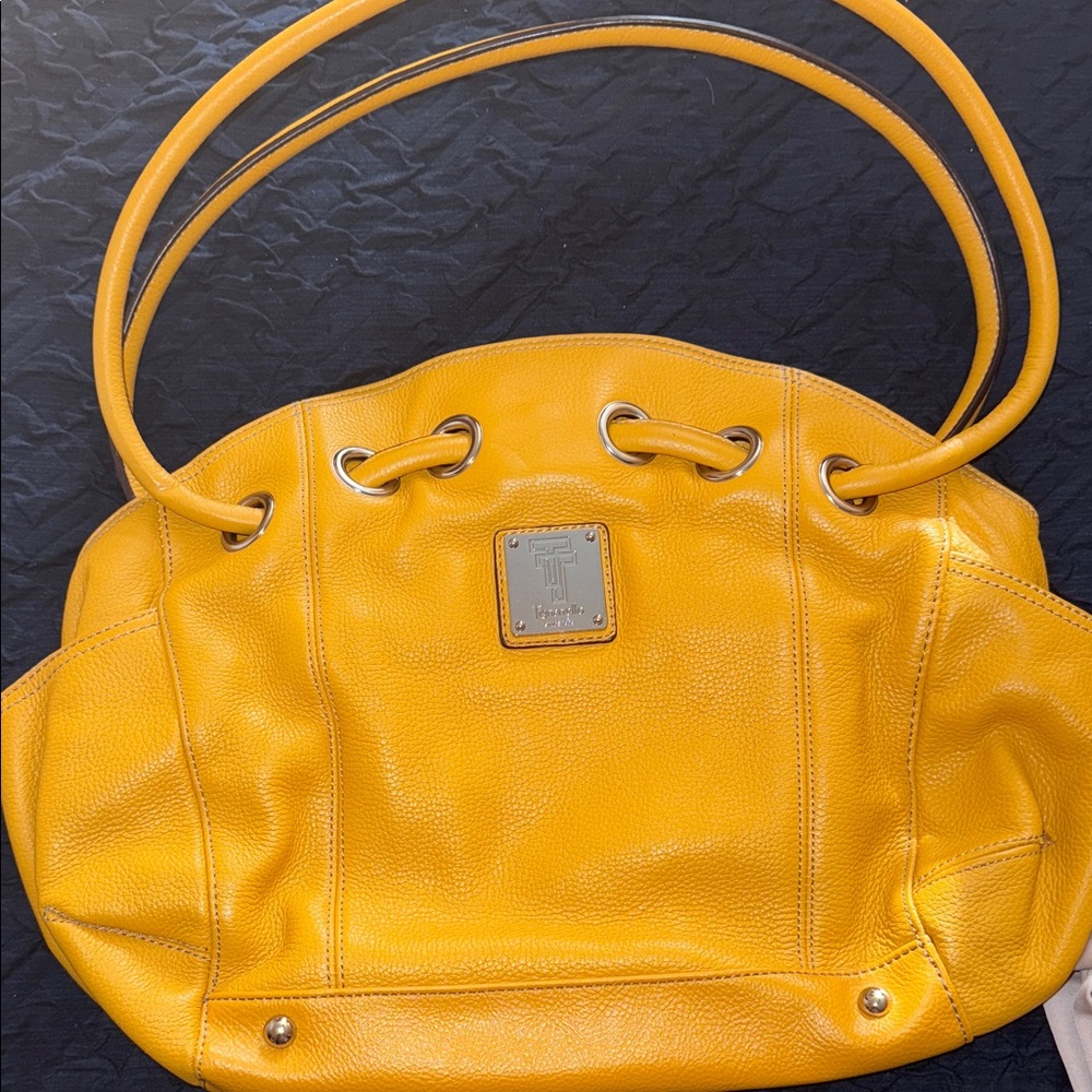 Tignanello Yellow Shoulder Bag
